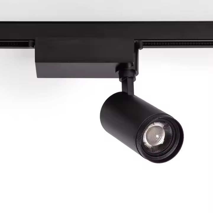 Ledkia Foco Carril LED Monofásico 20W CCT West Multiángulo 15-60º Negro (4000K - 5000K - 6000K) Seleccionable - 1