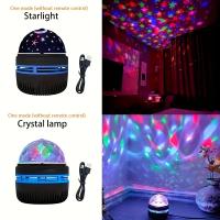 Luz De Galaxia Del Norte LED Con Patrón De Agua Luz De Cielo Estrellado Control Remoto Aurora Proyección USB Plug-in Bola Mágica Para Escenario KTV - details 6