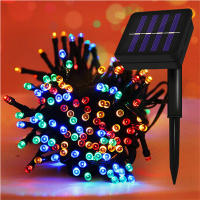 Luz De Fairy Solar LED Impermeable Para Exterior 5M/12M/22M Decoración De Jardín Para Fiesta De Navidad Cadena De Luces De Calle - details 2