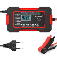 Cargador De Batería Inteligente 6A 12V Para Coche Y Motocicleta Unidad De Carga De Batería Lead-Acid Con Pantalla LCD - details 4