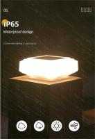 Lámpara Exterior Gran Capacidad De Batería Para Jardín Puerta Poste Cuadrado Impermeable Iluminación Exterior Fácil Y Rápida Instalación Luz De Jardín Moderna - details 2