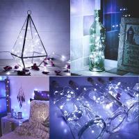 Luz Solar Para Botella De Vino Con Tapa Y Luces De Hilo LED Guirnalda De Luces Faeiras Para Fiesta De Navidad Boda Bar Decoración Lámpara De Hilo Cobre - details 3