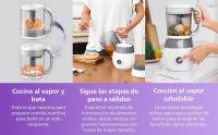Philips Avent vaporera/batidora 4 en 1, robot de cocina para bebés, cocine al vapor, bata, descongele y vuelva a calentar, apto para el lavavajillas, modelo (SCF883/01) - details 2