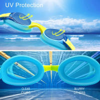Gafas De Natación Para Niños Ajustables Y Coloridas Con Cinturón De Silicona Protección UV400 Incluye Tapones Para Oídos Y Nariz Para Piscina - details 3