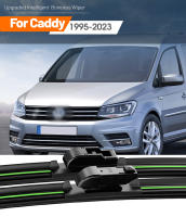 2pcs LimpiaParabrisas Delantero Para VW Caddy MK2 MK3 MK4 MK5 1995-2023 Plegables En Seco Natural De Goma Accesorios De Ventana - details 0