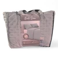 Colcha azul aqua con volante. 270 cm de largo. Válida para camas de 90 a 180 cm. – Estilo Suave y Fresco| Diseño Actual Reversible | Mercatienda.es - details 3