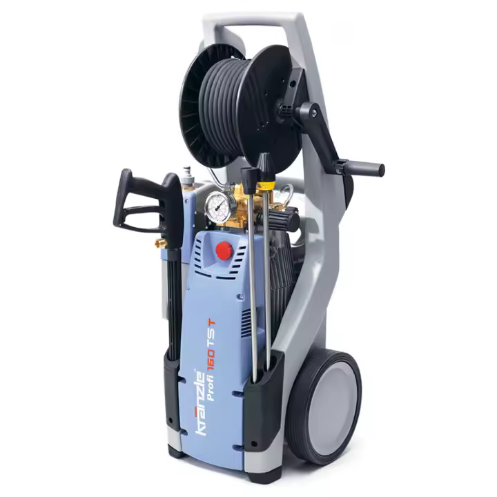 Hidrolimpiadora Profesional KRANZLE PROFI 195 TST con Regulador de Presión y Sistema TST - 1