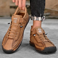 Zapatos Casuales Para Hombre De Cuero Hacer a Mano Transpirables Mocasines De Moda Talla Grande 38-48 Zapatos De Barco Lujo - details 8
