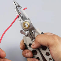 Alicates De Acero Inoxidable Multifuncionales De 7 Pulgadas Para Eléctricos Deshilachador De Cables Y Herramienta De Enredo - details 4