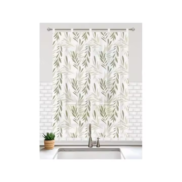 STARLEY - Cortinas de Cocina con Estampados Variados – 3 Tamaños Disponibles – Cortinas Decorativas para Ventanas Pequeñas y Grandes – Tela Fácil de Limpiar y Resistentes al Sol – Perfectas para Cocina, Comedor y Sala - 1