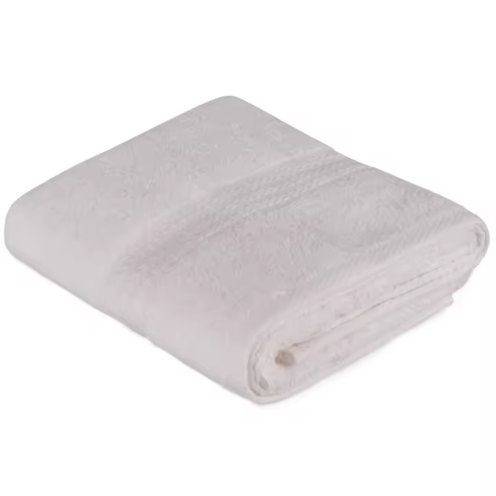 Wellhome - Toalla de Lavabo Blanca 100% Algodón 50x90 Cm - 1