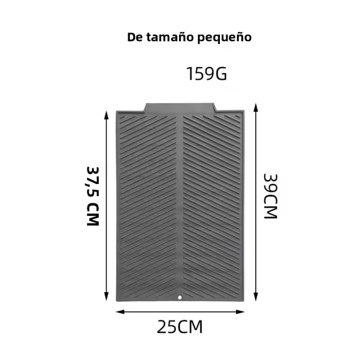 Alfombrilla De Silicona Para Secado De Platos Matriz De Drenaje Plegable Grande Almohadilla De Drenaje Ecológica Resistente Al Calor Para Olla - 1