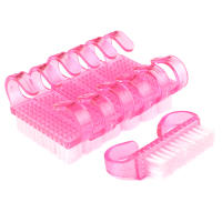 Lote De 10 Brochas De Limpieza Para Uñas Y Pies Plástico Suave Cabeza Rectangular Herramientas De Manicura Y Pedicura Transparentes - details 1