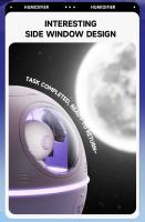Lámpara Nocturna LED Recargable USB Cambio De Color En 7 Colores Decoración De Habitación Regalo De Capsula Espacial Astronauta Luz De Ambiente Redonda - details 10