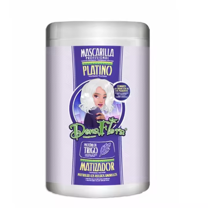 Dona flora mascarilla matizadora cabellos blancos 1000ml - 1