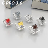 GATERON Teclas De Teclado pro V3 Pre-lubradas Brown Black Blue Silver White Yellow Red 5pin Lineal Clicky Tactile Para MX Mechanical - details 0