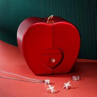 Collar Colgante Rojo De Lujo Con Zirconia Para Mujer Joyería De Moda Romántica Para Novia Caja De Regalo De Apple Regalo De Navidad 2023 - details 11