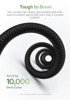 Cable Magnético USB Tipo C Baseus Para Huawei Xiaomi Samsung Carga Rápida 100W Cable De Datos Con Cargador USB C Tejido Sin Químicos De Alta Importancia - details 4