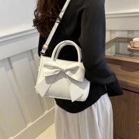 Bolso De Hombro Para Mujer De Cuero PU Sólido Bolso De Mochila Casual Para Comunicación Diaria Bolso De Correa Con Lazo Trendy - details 9