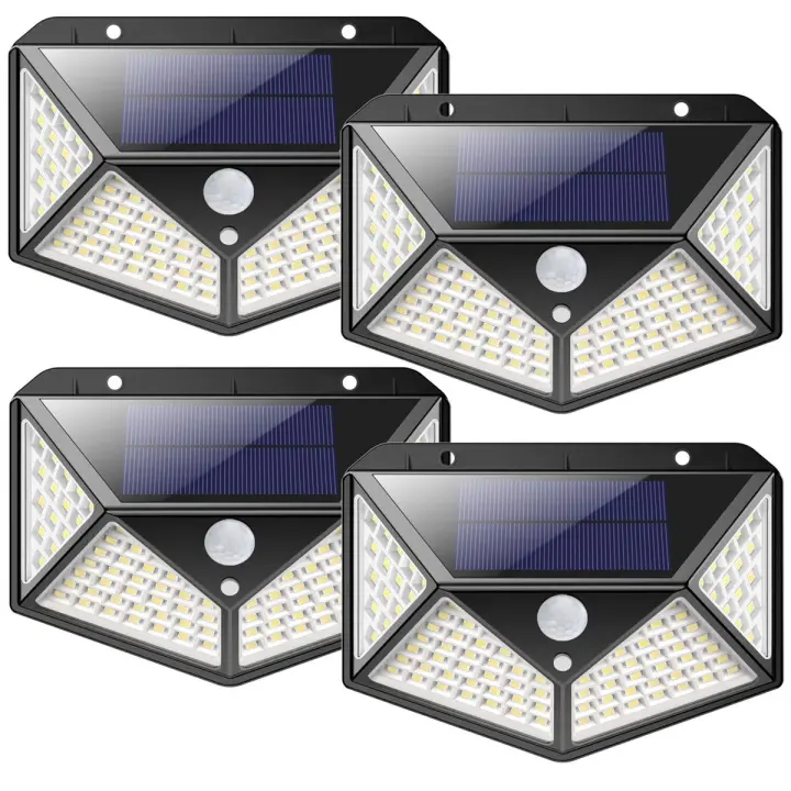 Luz solar para exteriores 【Potente paquete de 4 versiones】 Iluminación exterior impermeable Luz solar de 270 ° - 1