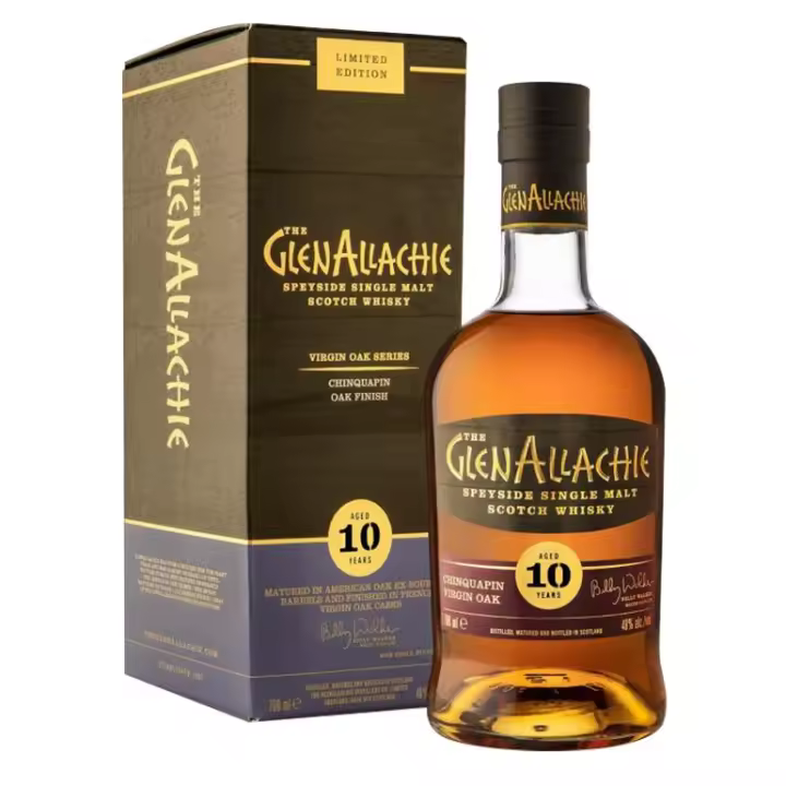 GLENALLACHIE 10YO "CHINQUAPIN OAK" SINGLE MALT WHISKY 70CL 48% - 1