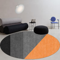 Carpetas Redondas De Piso Resistente a La Suciedad Para Dormitorio Escritorio Juego De Silla Giratoria Estudio Sillín Bajo - details 4