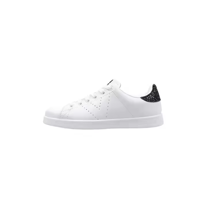 victoria PIEL & GLITTER DEPORTIVAS PLANAS mujer Negro - 1