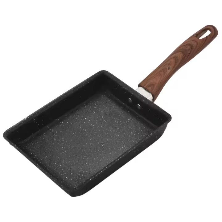 Sartén japonesa Tamagoyaki para tortillas, sartén antiadherente, recubrimiento cuadrado para huevos, sartén para hacer tortillas o Crepes - 1