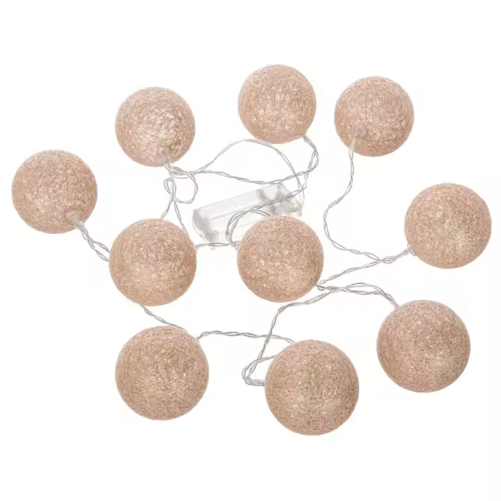 Atmosphera Guirnalda LED 10 Bolas D7 Rosa Decoración 175.5 Cm - 1
