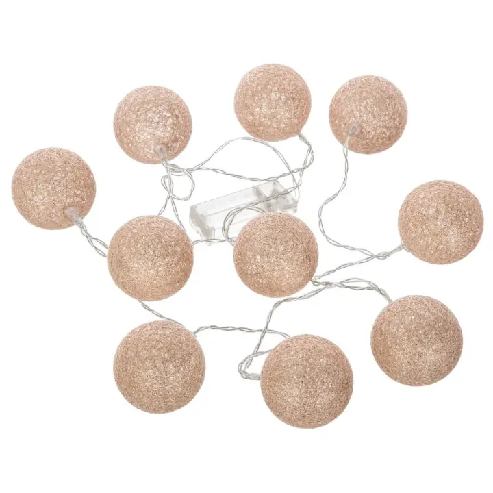 Atmosphera Guirnalda LED 10 Bolas D7 Rosa Decoración 175.5 Cm - 1