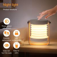 Lámpara de mesa plegable, luz de noche segura para bebés, lámparas de mesa portátiles, lámparas de noche con control táctil - details 2