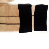 Medias Largas De Nylon Transparentes Para Mujer Y Niñas Medias De Rodilla Altura Con Línea Vertical En La Parte Trasera Medias Thin De Cuello Ancho - details 5