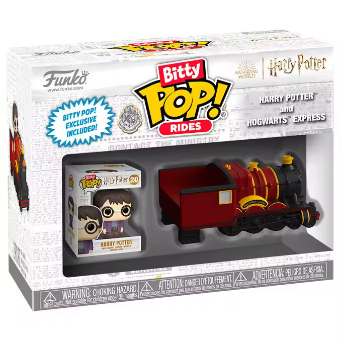 Funko Bitty POP Ride Harry Potter - Harry Potter Con La Locomotora De hogwarts - Figura Coleccionable - 1