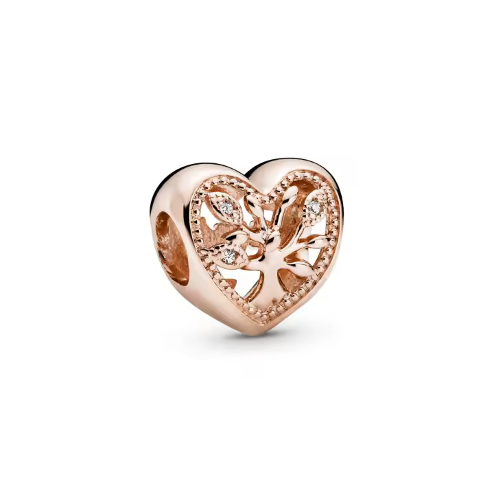 Abalorio Pandora 788826C01 Corazón árbol familiar rosé. - 1