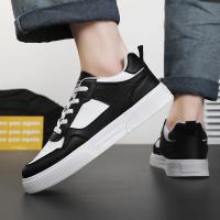 Zapatos Casuales Para Hombre En Cuero Blanco Ligeros Y Transpirables Con Plataforma Zapatillas De Patinaje Deportivas De Verano Y Otoño - details 14