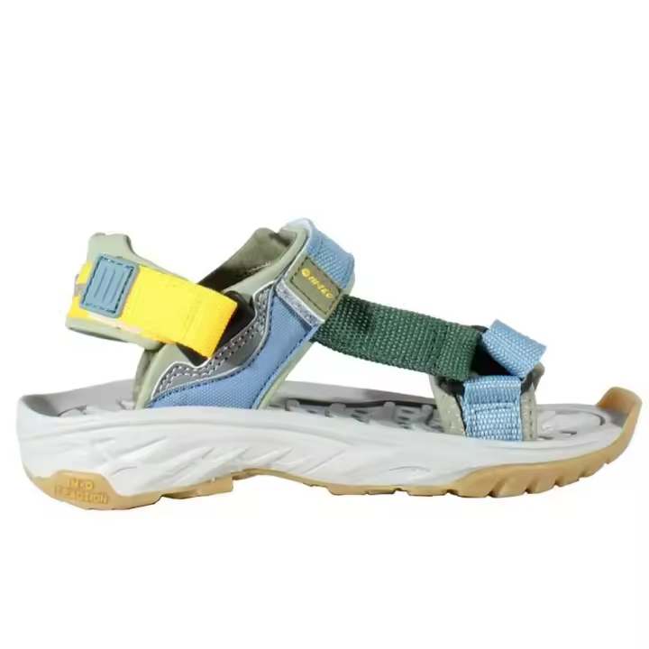 Hi-Tec Ula Raft Chancla Niños azul/verde/amarillo - 1
