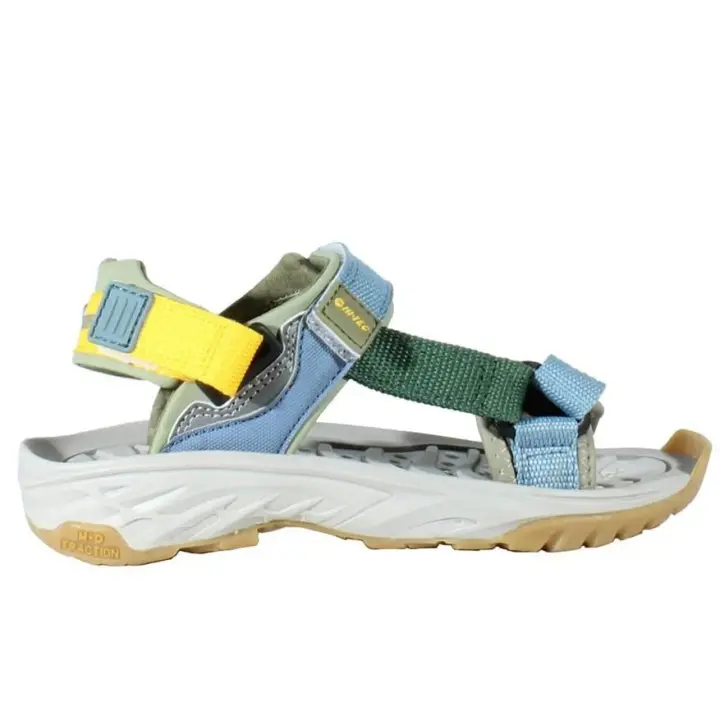 Hi-Tec Ula Raft Chancla Niños azul/verde/amarillo - 1