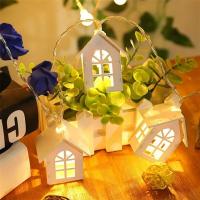 Cadena De Luces LED Para Pequeñas Casas 10 LEDs Operadas Por Batería Decoración Fairy Para Ambiente Guirnalda Colgante De Arbolera - details 1