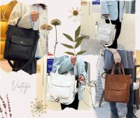 - Bolso de pana, tote para mujer hecho de tela de canalé con un diseño vintage, elegante y atemporal para la universidad, trabajo y viaje, una bolsa unisex con tacto suave y agradable - details 0