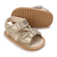 Zapatillas De Verano Para Bebé Niña Con Lazo Antideslizante Suaves Y Cómodas Suela De Goma Zapatos De Primera Caminata Para Princesa - details 16