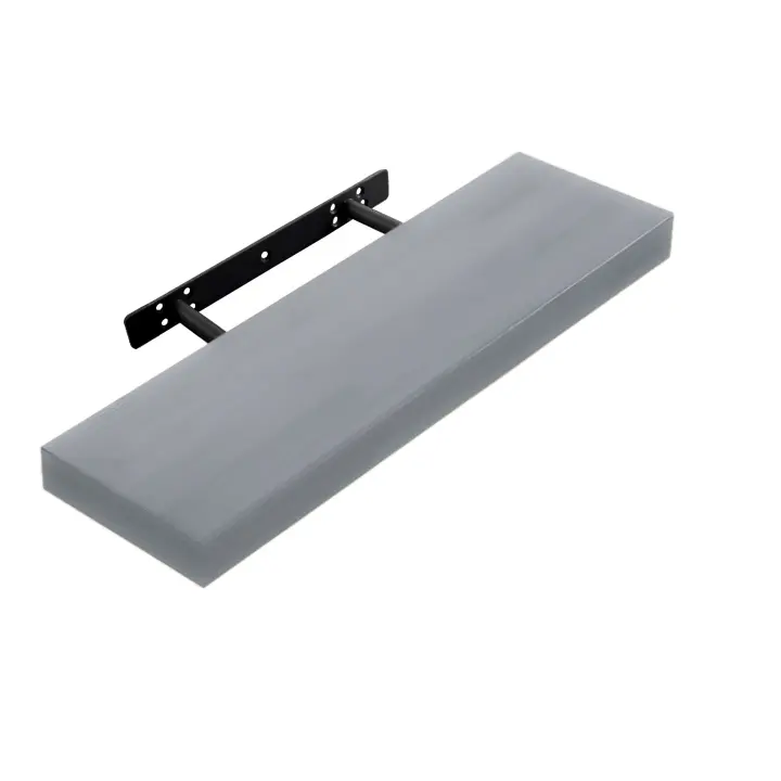 NQT Estantería para Pared - Estante Pared Baldas Pared con Fijación Invisible - Balda Flotante de Madera Decorativa 23,5 60 80 100 120 x 23,5 x 4cm (Blanco Gris Haya Roble Negro) - 1