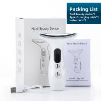 Masajeador Facial Y De Cuello EMS Con Terapia De Luz Roja Belleza Dispositivo Antienvejecimiento Vibration Sonic Reducción De Doble Barba Levantamiento De Piel - details 16