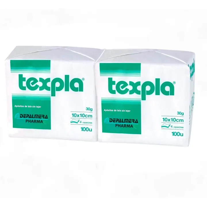 Gasas No Esteril TNT Plegada 10x10 cm - Pack 200 Unidades, Gasa para Tatuaje, Belleza, Manicura, Maquillaje, limpieza Bebé, Desmaquillante, Mascota. Pack de gasas no estériles TNT 10x10 Tiritas y Vendas - 1