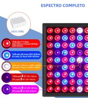 Luz De Crecimiento Para Plantas LED De 200W Espectro Completo Para Invernadero Jaula De Crecimiento Hidroponía Suculentas Flores Frutas Vegetales Iluminación Complementaria - details 1