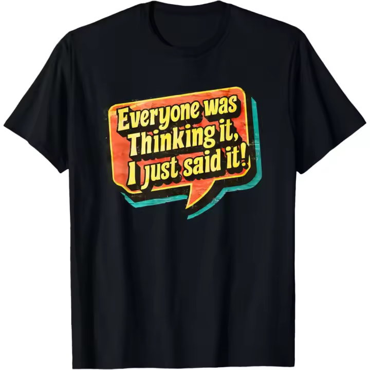 Camiseta de Manga Corta, 100% Algodón, Ropa Unisex para Hombres y Mujeres en 5 Tallas, Camiseta Negra, Cuello redondo con estampado. - 1