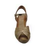 Calzados soraia, Sandalia de antelina y plataforma de yute, espardeñas de cuña, para mujer. - details 2