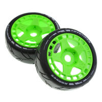 Rueda De Plástico Con Neumático De Goma De 105mm Para Coche RC 1/8 Rally off Road HSP ZD Racing HPI WLtoys ARRMA SHE ZI Incluye Adaptador De 17mm - details 2