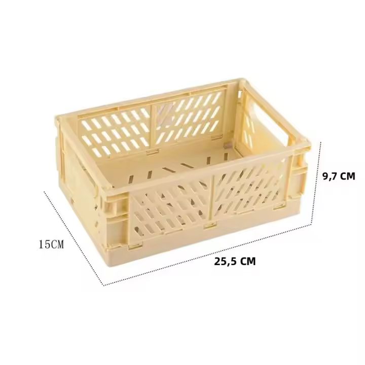 Caja De Almacenamiento Plegable De Plástico Caja De Bricolaje Para Joyería Maquillaje Juguetes Organizador Portátil Caja De Almacenamiento Foldable - 1