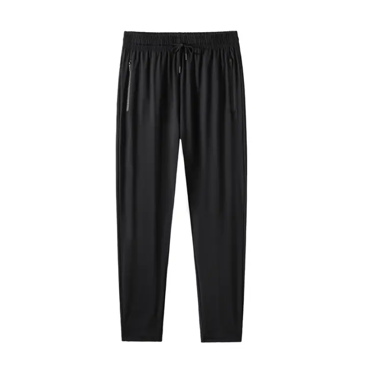 Pantalones Rectos De Running Para Hombre Verano Seda Helada Alta Calidad Secado Rápido Cintura Elástica Transpirable Deportes Al Aire Libre - 1