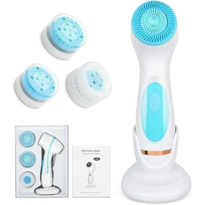 BIT 3 en 1 Cepillo de Limpieza Facial, Set de Cepillo Giratorio PARA EL Rostro, Sistema de Spa para una Limpieza Profunda, Máquina para Eliminar Puntos Negros - 1